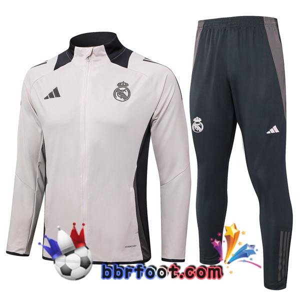 Survetement Foot - Veste Real Madrid Gris 2024/2025
