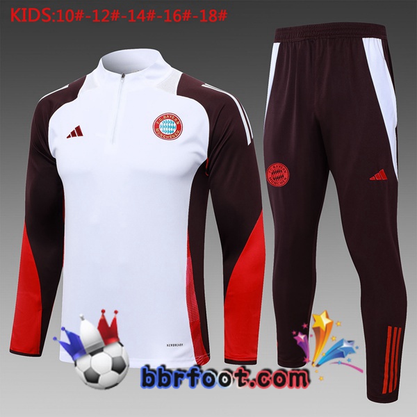 Survetement Foot Bayern Munich Enfant Blanc 2024/2025