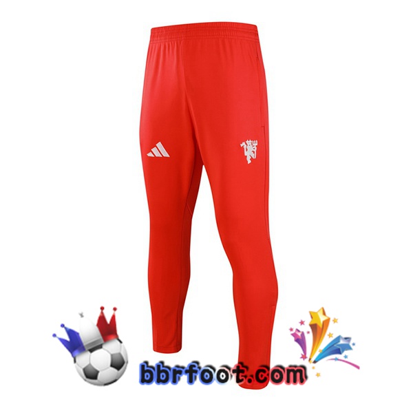Pantalon Foot Manchester United Rouge 2024/2025