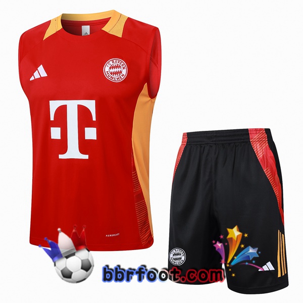 Gilet Foot Bayern Munich + Shorts Rouge 2024/2025
