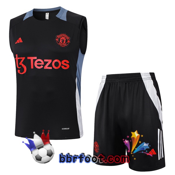 Gilet Foot Manchester United + Shorts Noir 2024/2025