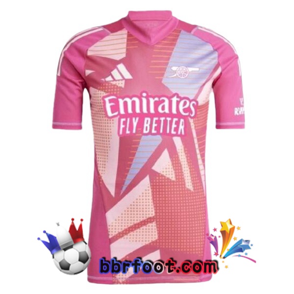 Maillot Foot Arsenal Gardien de but Rose 2024/2025