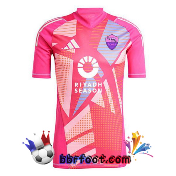 Maillot Foot AS Roma Gardien de but Rose 2024/2025