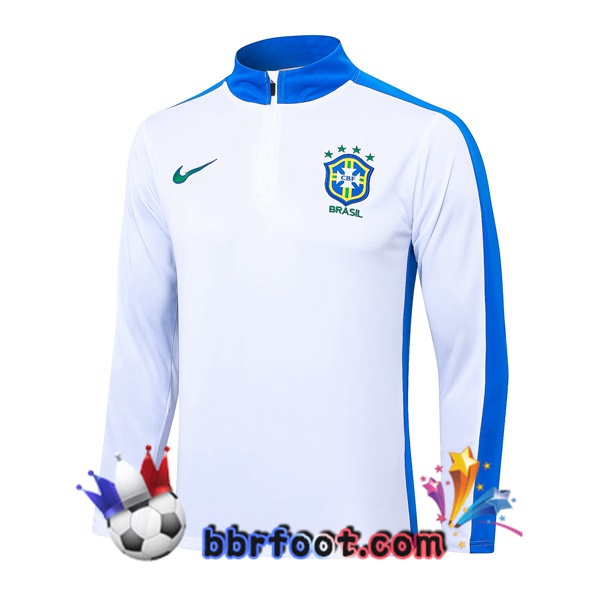 Sweatshirts Homme Bresil Blanc 2024/2025