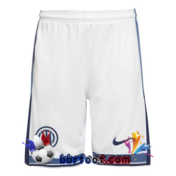 Short Foot Inter Milan Exterieur Blanc 2024/2025