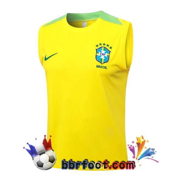 Gilet Foot Bresil Jaune 2024/2025