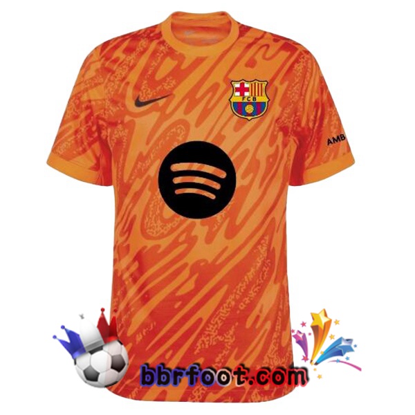 Maillot Foot FC Barcelone Gardien de but Spotify Orange 2024/2025