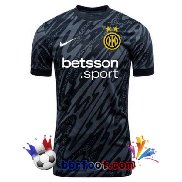 Maillot Foot Inter Milan Gardien de but Noir 2024/2025