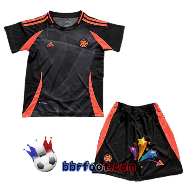 Maillots Equipe De Colombie Enfant Exterieur Noir 2024/2025