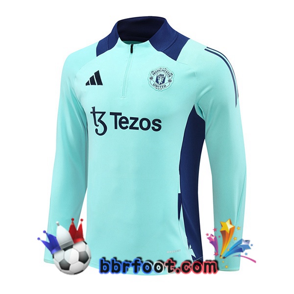 Sweatshirts Homme Manchester United Bleu 2024/2025