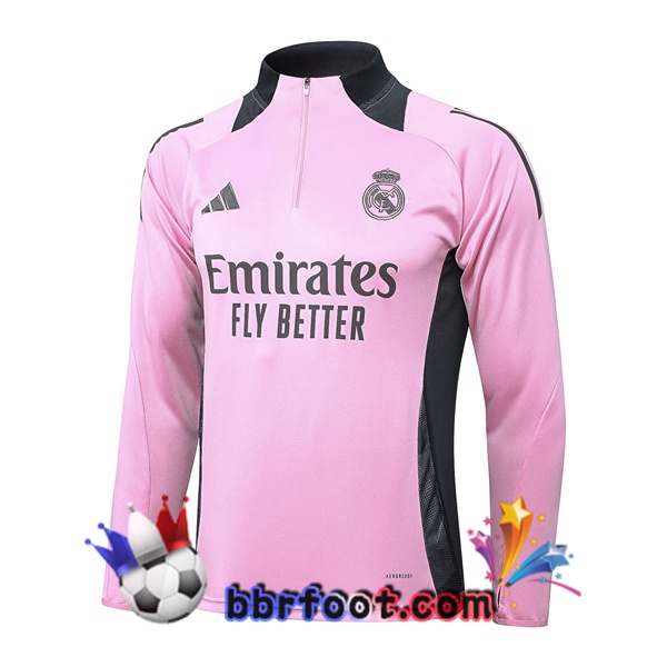 Sweatshirts Homme Real Madrid Rose 2024/2025