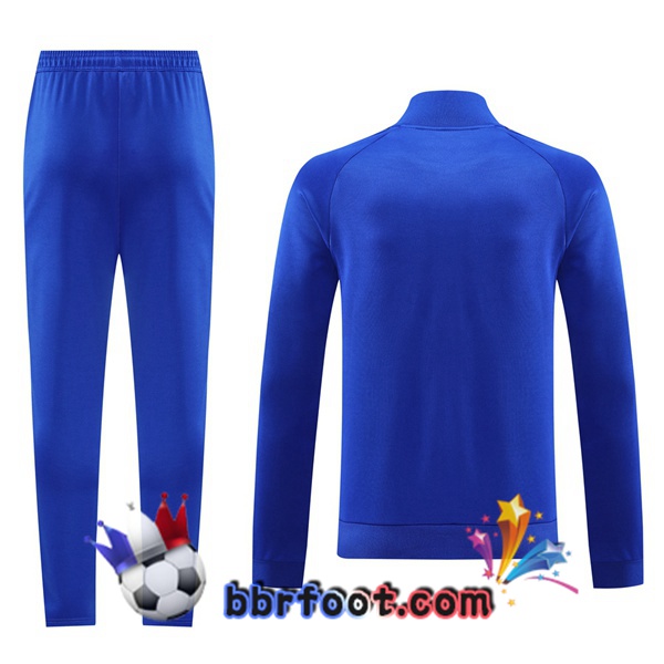Survetement Foot - Veste Manchester United Bleu 2024/2025