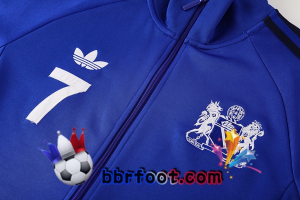 Survetement Foot - Veste Manchester United Bleu 2024/2025
