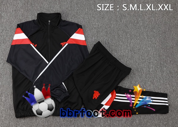 Survetement Foot - Veste Manchester United Noir 2024/2025