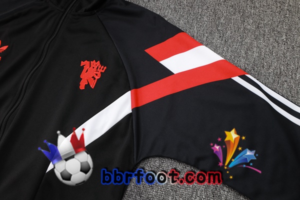 Survetement Foot - Veste Manchester United Noir 2024/2025