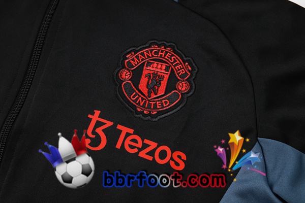 Survetement Foot - Veste Manchester United Noir 2024/2025
