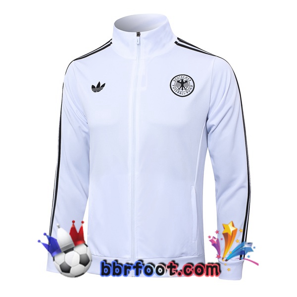 Veste Foot Allemagne Blanc 2024/2025