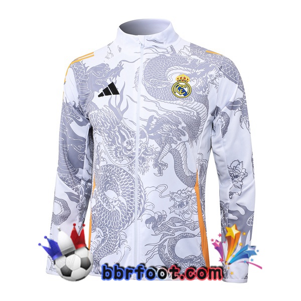Veste Foot Real Madrid Blanc 2024/2025
