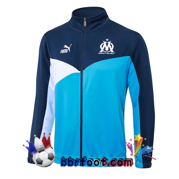 Veste Foot Marseille OM Bleu Royal 2024/2025