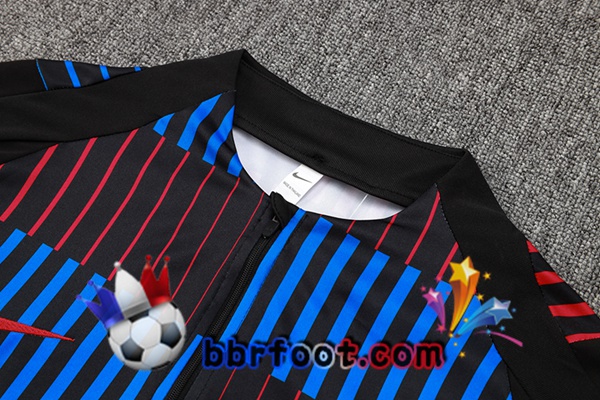 Survetement Foot FC Barcelone Bleu Noir Rouge 2024/2025