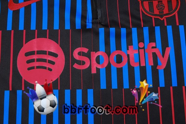 Survetement Foot FC Barcelone Bleu Noir Rouge 2024/2025