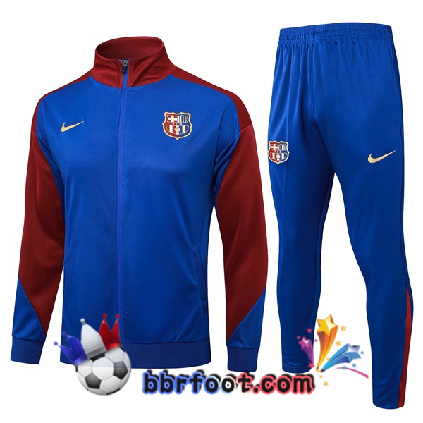 Survetement Foot - Veste FC Barcelone Bleu 2024/2025