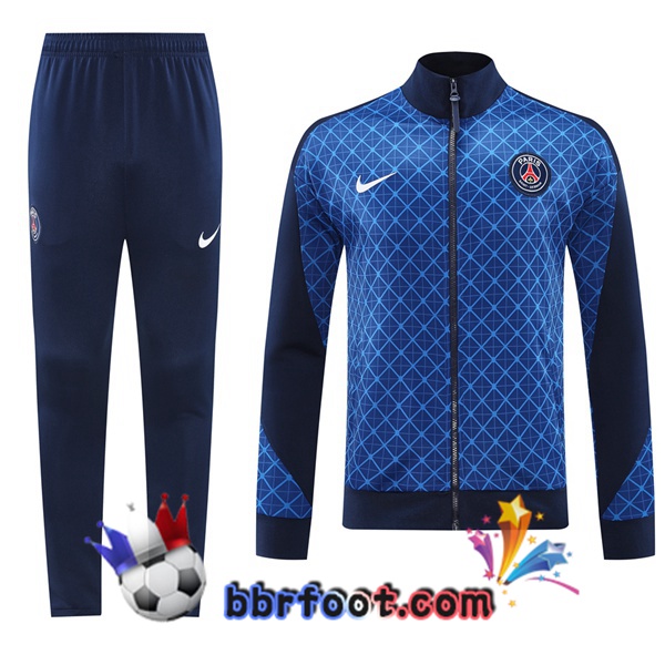 Survetement Foot - Veste Paris PSG Bleu 2024/2025
