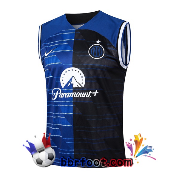 Gilet Foot Inter Milan Bleu Noir 2024/2025