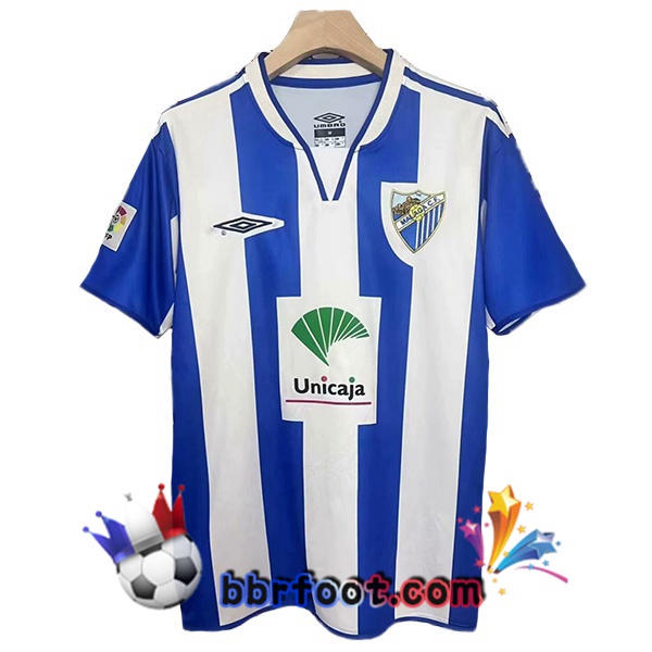 Maillot Foot Malaga Retro Domicile Bleu Blanc 2005-2006