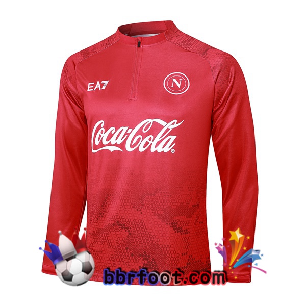 Sweatshirts Homme SSC Naples Rouge 2024/2025 Sweatshirts Homme SSC Naples Rouge 2024/2025