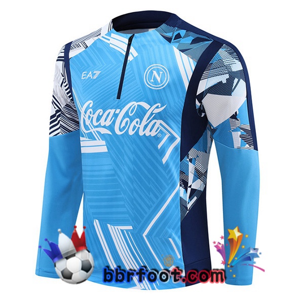 Sweatshirts Homme SSC Naples Bleu 2024/2025 Sweatshirts Homme SSC Naples Bleu 2024/2025