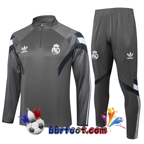 Survetement Foot Real Madrid Gris 2024/2025