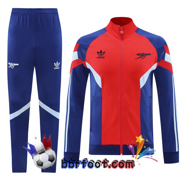 Survetement Foot - Veste Arsenal Rouge Bleu 2024/2025