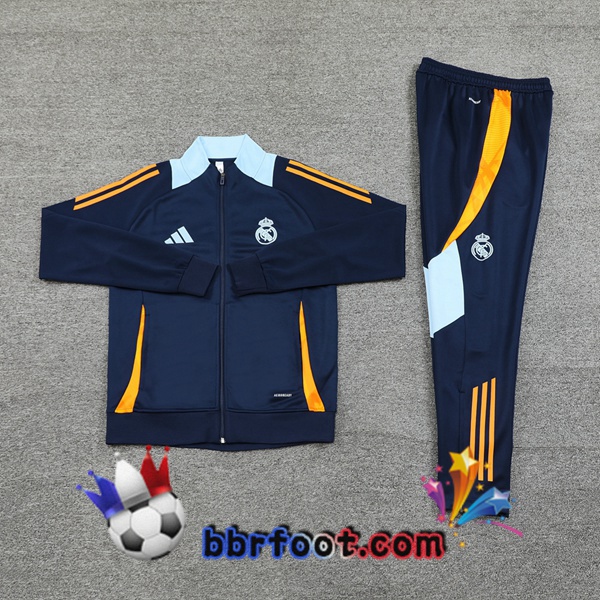 Survetement Foot - Veste Real Madrid Bleu Royal 2024/2025