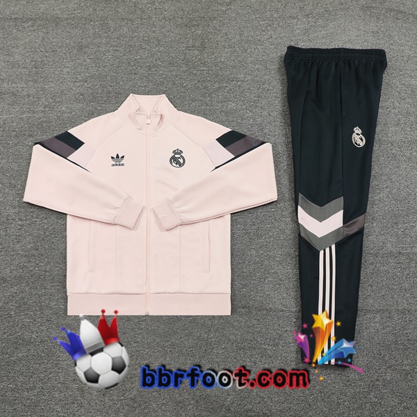 Survetement Foot - Veste Real Madrid Rose 2024/2025