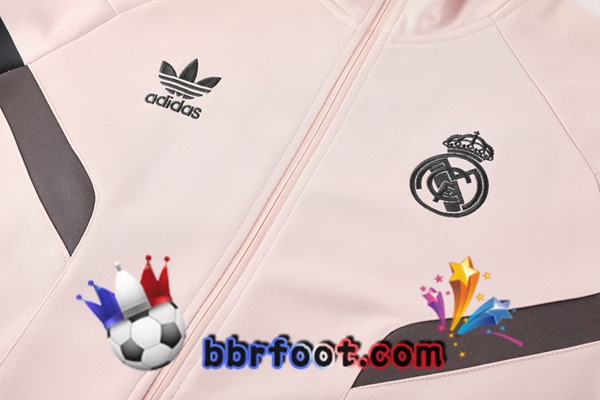Survetement Foot - Veste Real Madrid Rose 2024/2025