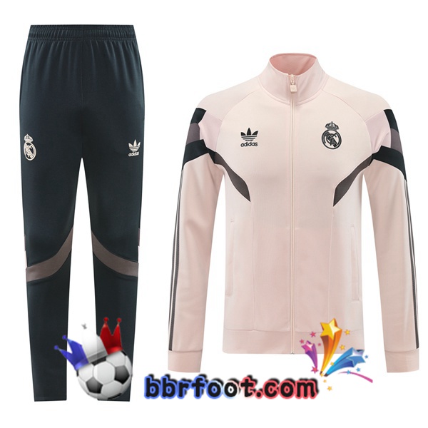 Survetement Foot - Veste Real Madrid Rose 2024/2025