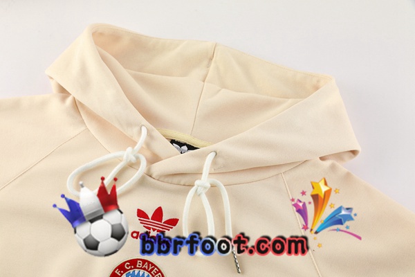 Survetement de Foot - Sweat A Capuche Bayern Munich Jaune 2024/2025