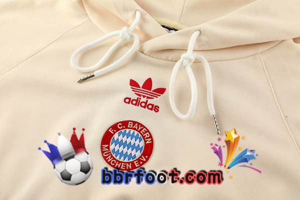 Survetement de Foot - Sweat A Capuche Bayern Munich Jaune 2024/2025