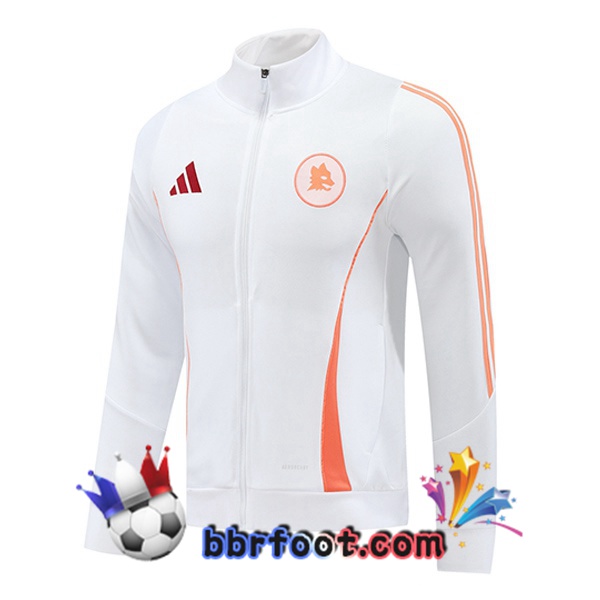 Veste Foot AS Roma Blanc 2024/2025