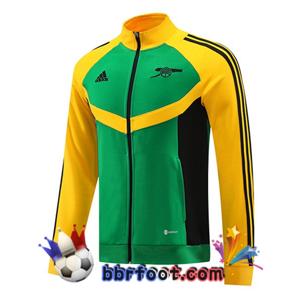 Veste Foot Arsenal Vert Jaune 2024/2025