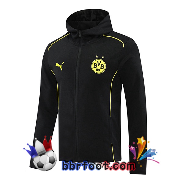 Coupe Vent Dortmund BVB Noir 2024/2025