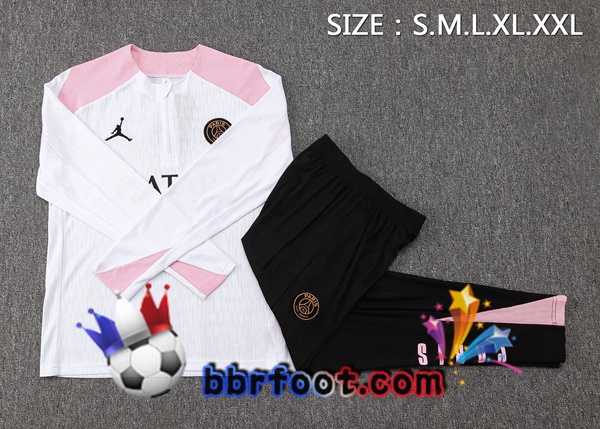 Survetement Foot JORDAN Paris PSG Blanc 2024/2025