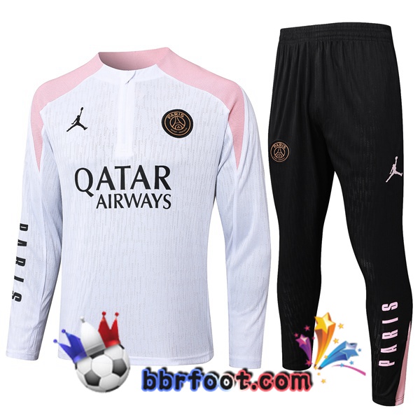 Survetement Foot JORDAN Paris PSG Blanc 2024/2025