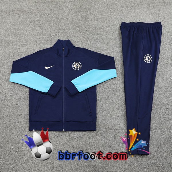 Survetement Foot - Veste FC Chelsea Bleu Royal 2024/2025