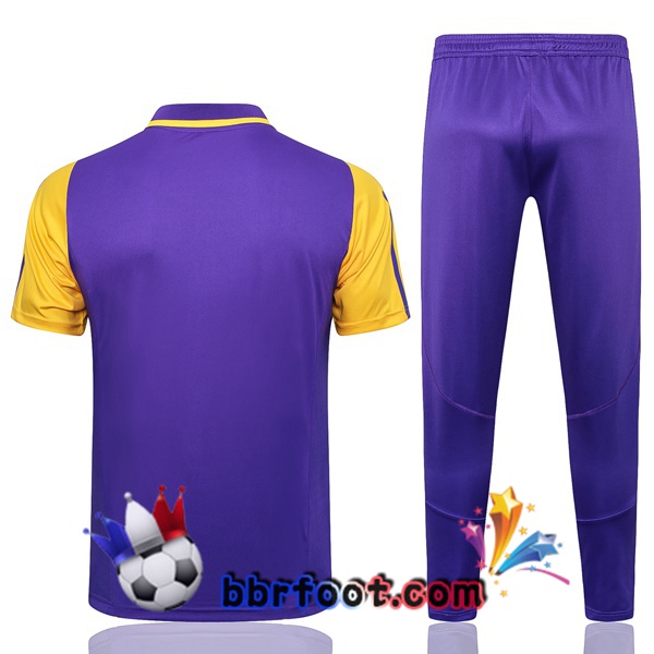 Polo Foot Real Madrid + Pantalon Pourpre 2024/2025