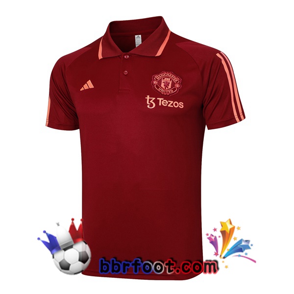 Polo Foot Manchester United Rouge 2024/2025