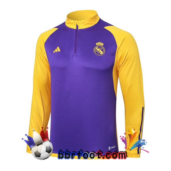 Sweatshirts Homme Real Madrid Pourpre Jaune 2024/2025
