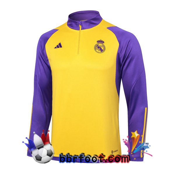 Sweatshirts Homme Real Madrid Jaune Pourpre 2024/2025