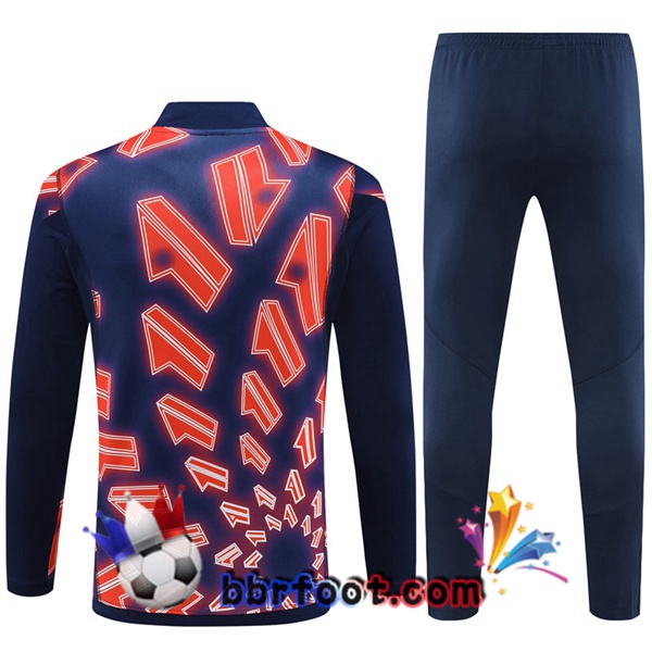 Survetement Foot Juventus Rouge Bleu Royal 2024/2025